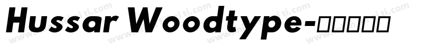 Hussar Woodtype字体转换